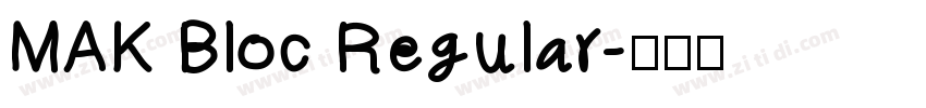 MAK Bloc Regular字体转换